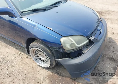 2001 Honda Civic Ex из США, поврежденный, VIN 1HGEM22961L047911